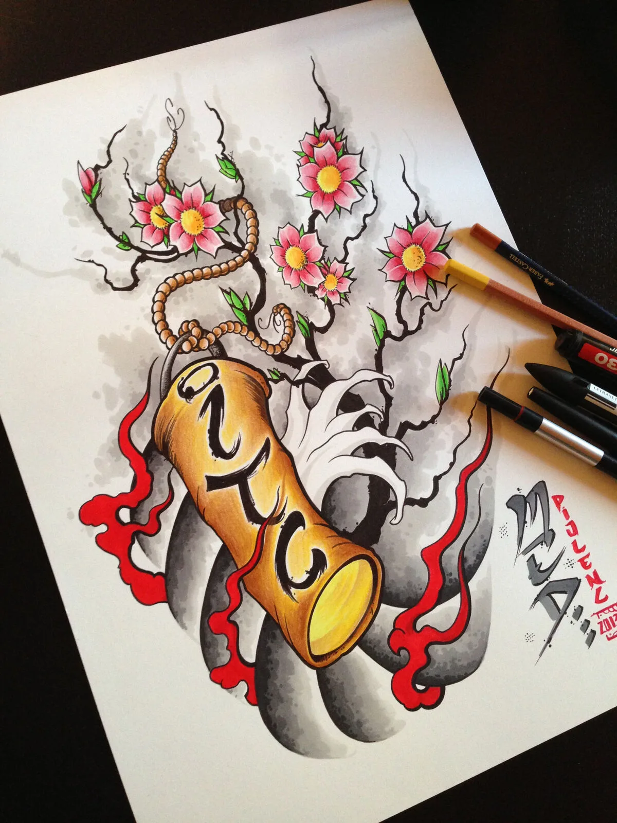 Dessin par Med pour les couvertures catalogues ITC