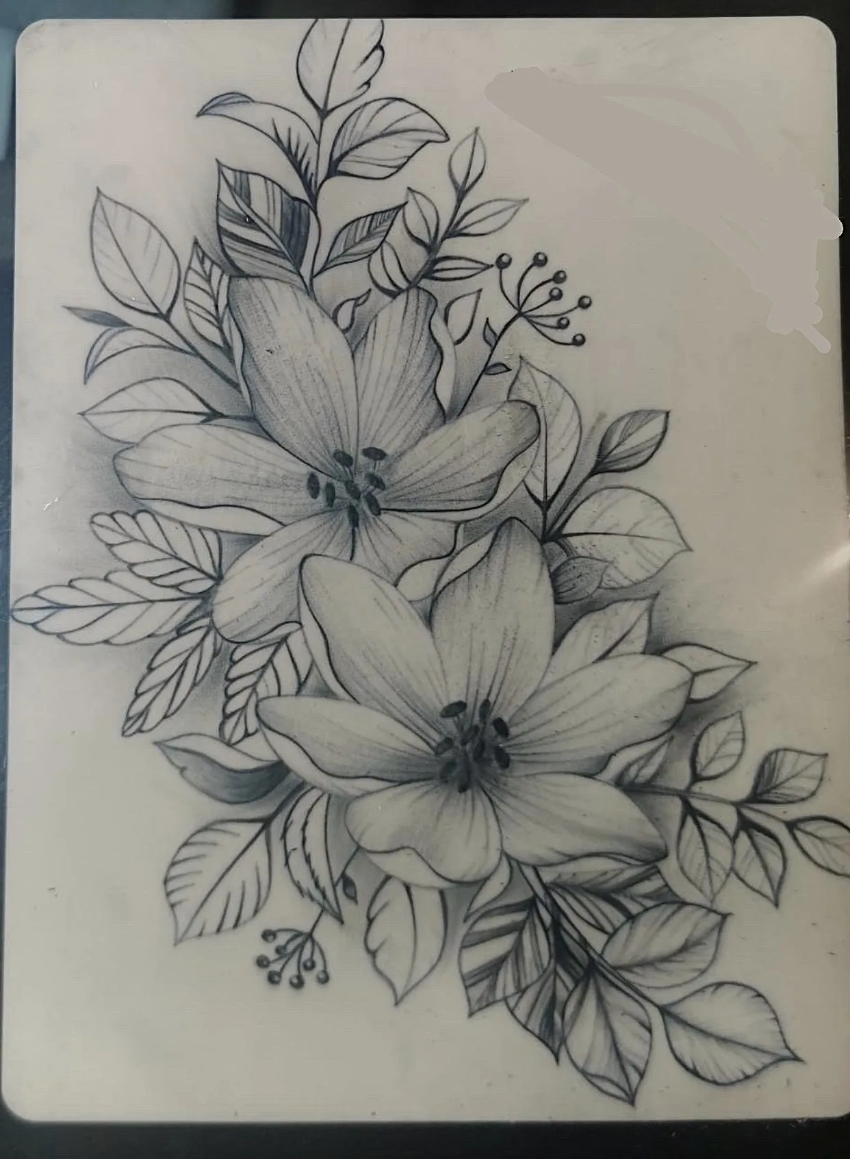 TP élève — composition florale détaillée
