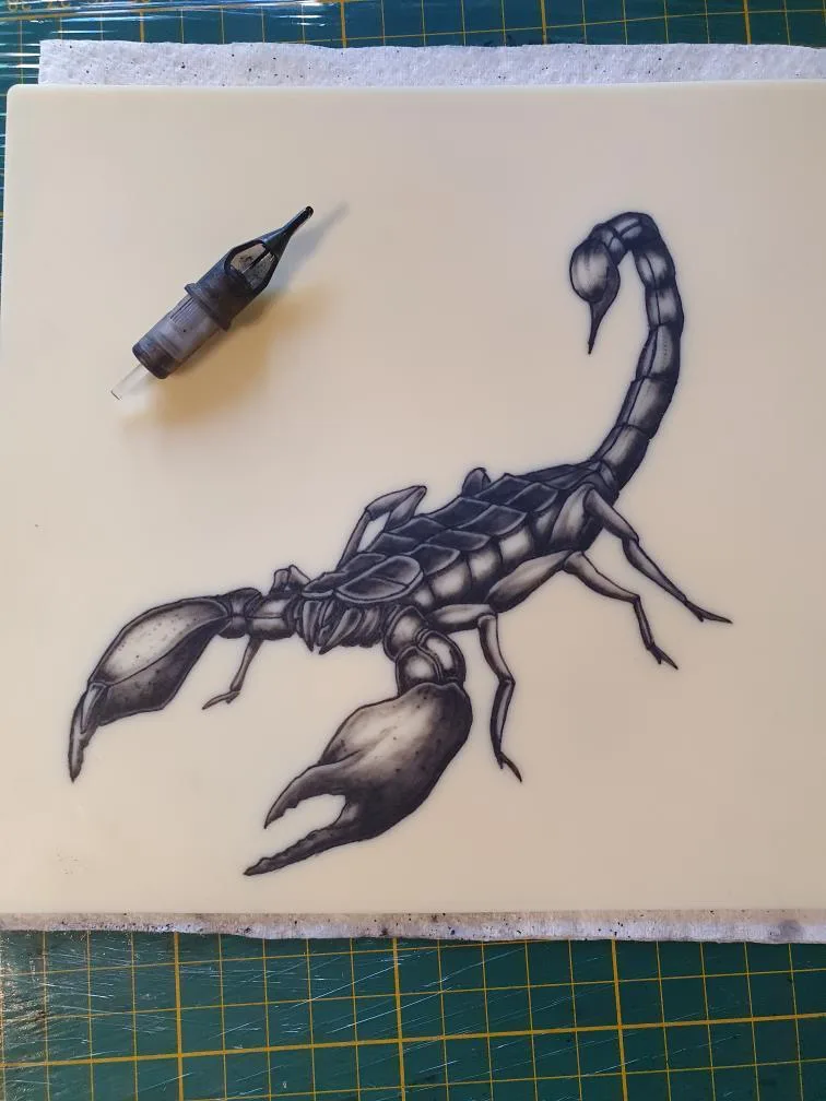 TP élève — scorpion réaliste en black & grey